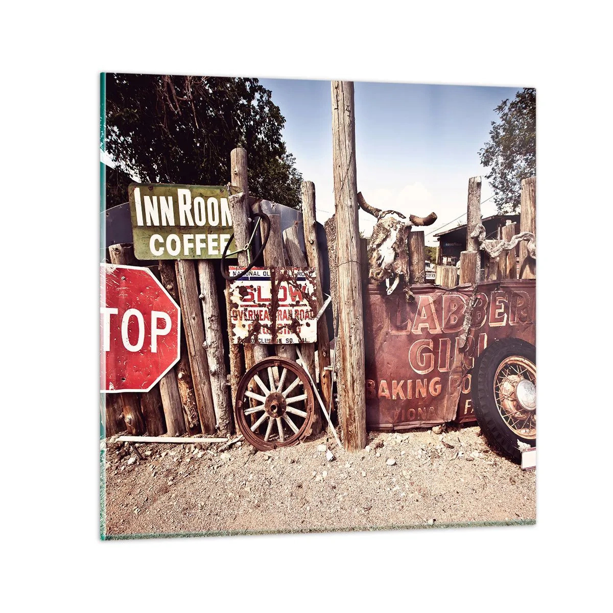 Impression sur verre - Image sur verre - Et le temps s'est arrêté - 60x60 cm