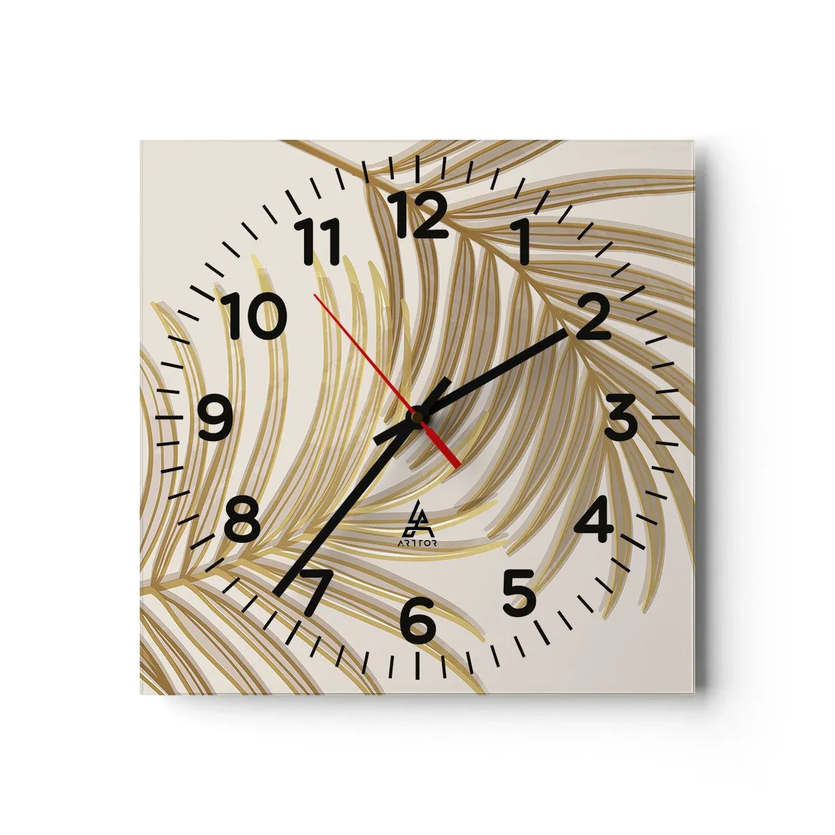 Horloge murale - Pendule murale - Palme d'or! - 30x30 cm