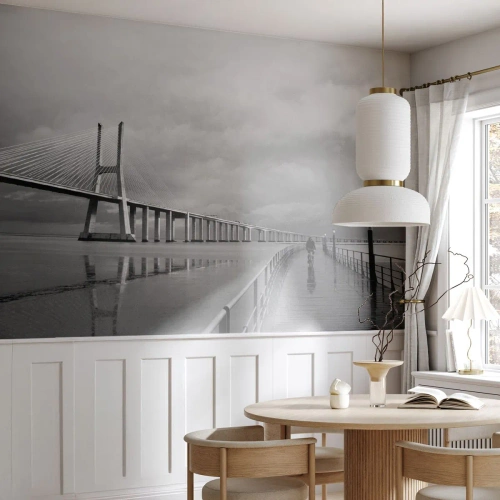 Papier Peint Photo Premium Sand - A tous ceux qui lui sont important - Pont, Architecture, Paysage - 400x280 cm