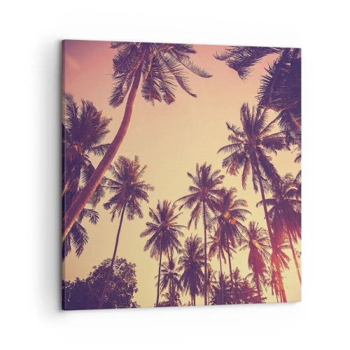 Impression sur toile - Image sur toile - Variation tropicale - 50x50 cm