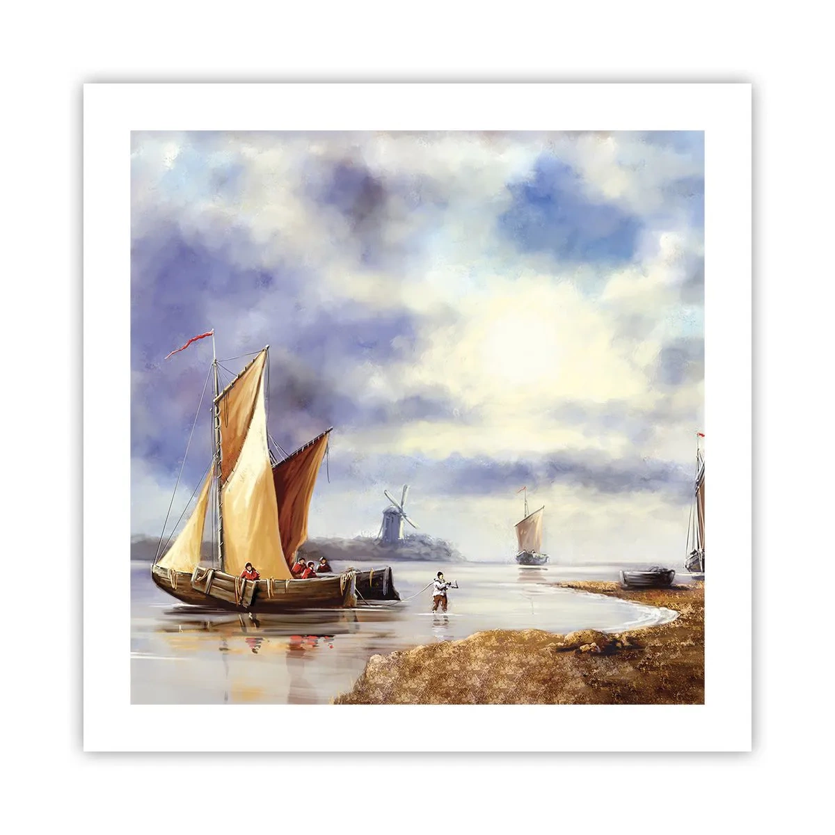 Affiche - Poster - Retour de marin - 50x50 cm