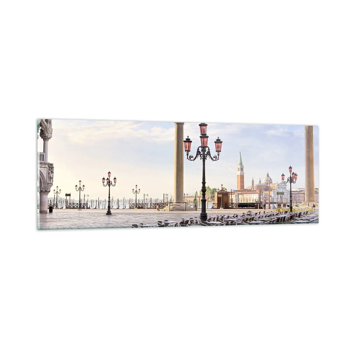 Impression sur verre - Image sur verre - Nous vous invitons, tout est prêt - 90x30 cm