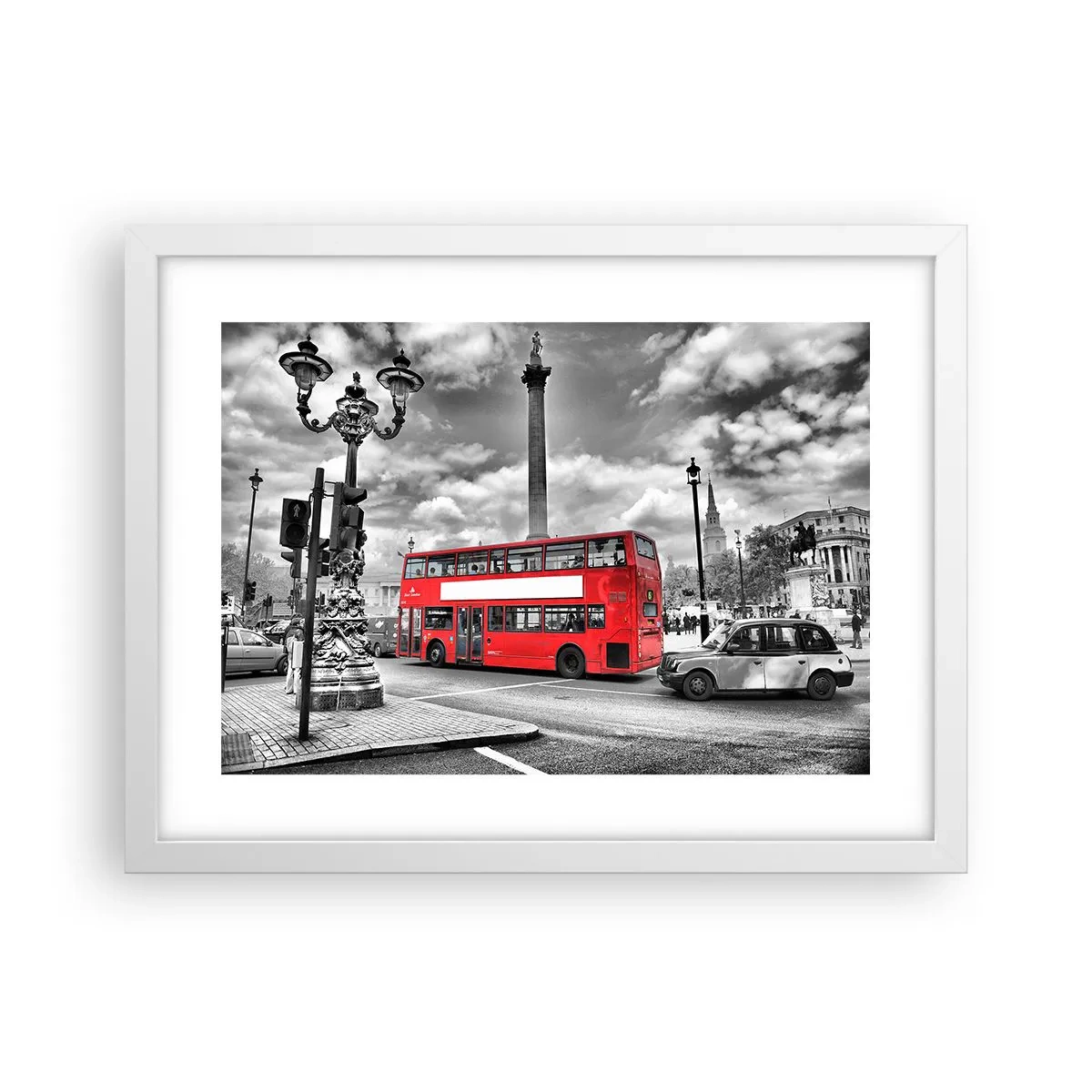 Affiche dans un cadre blanc - Poster - La vraie circulation sanguine de la ville - 40x30 cm