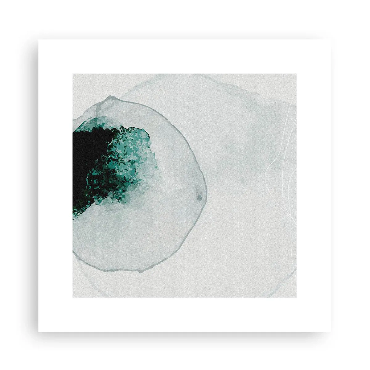 Affiche - Poster - Dans une goutte d'eau - 30x30 cm