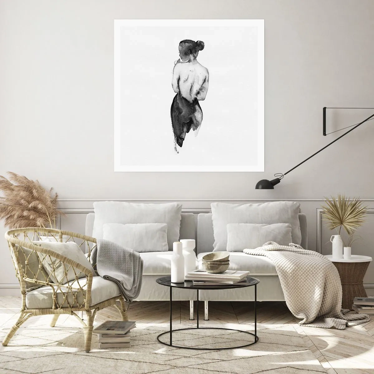 Affiche - Poster - Auprès d'elle, le monde disparaît - 60x60 cm