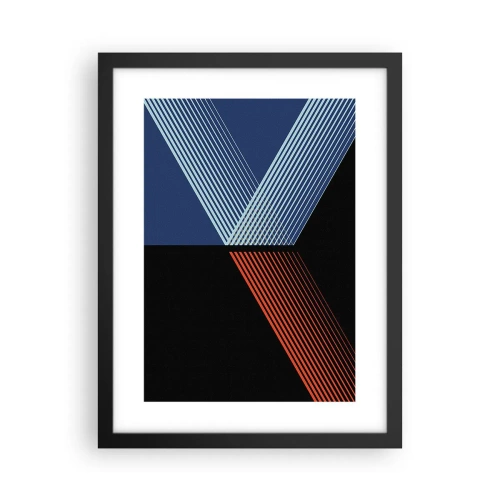 Affiche dans un cadre noir - Poster - Histoire simple - 30x40 cm