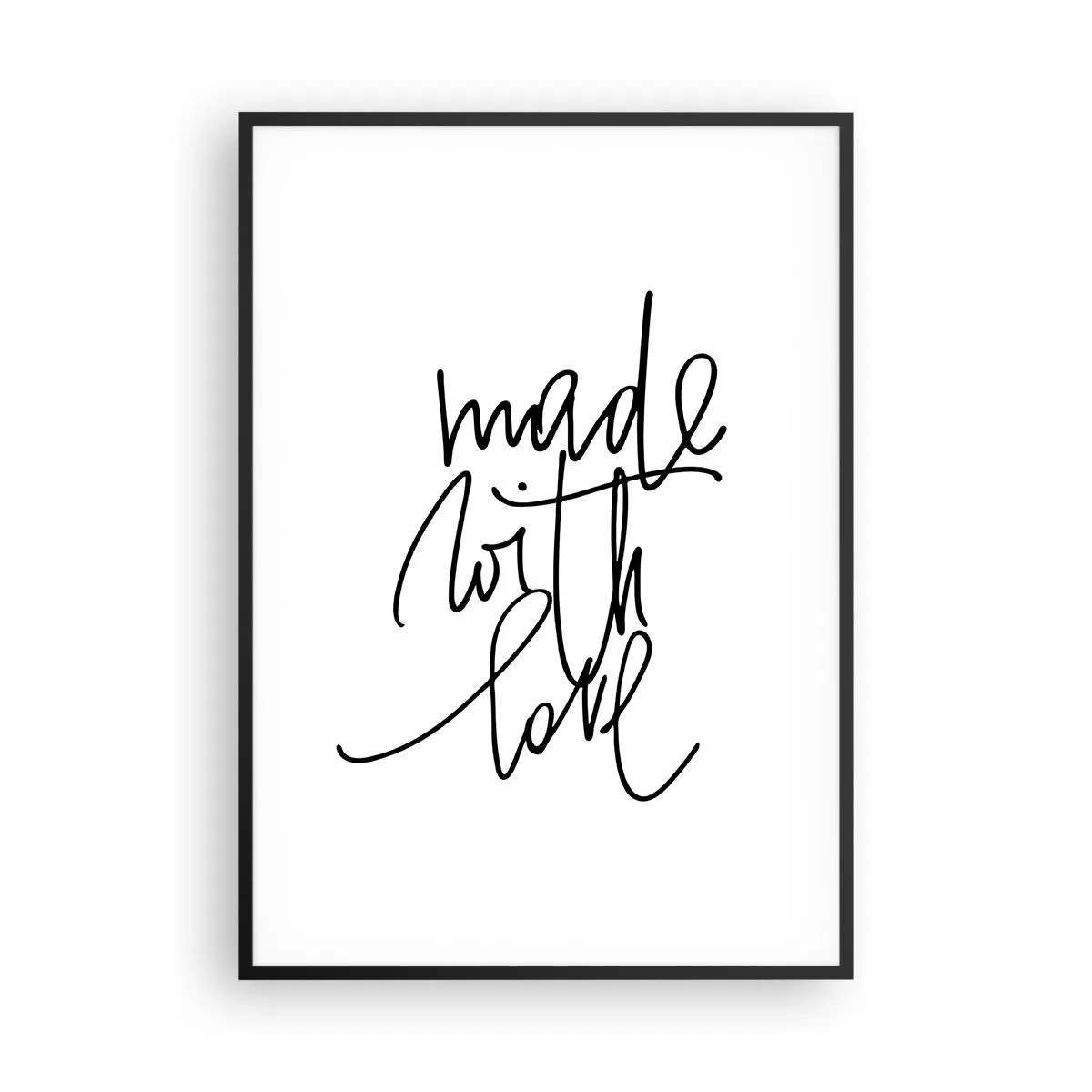 Affiche dans un cadre noir - Poster - La meilleure marque - 70x100 cm