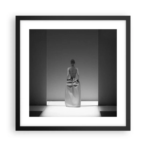 Affiche dans un cadre noir - Poster - Simplicité raffinée - 40x40 cm