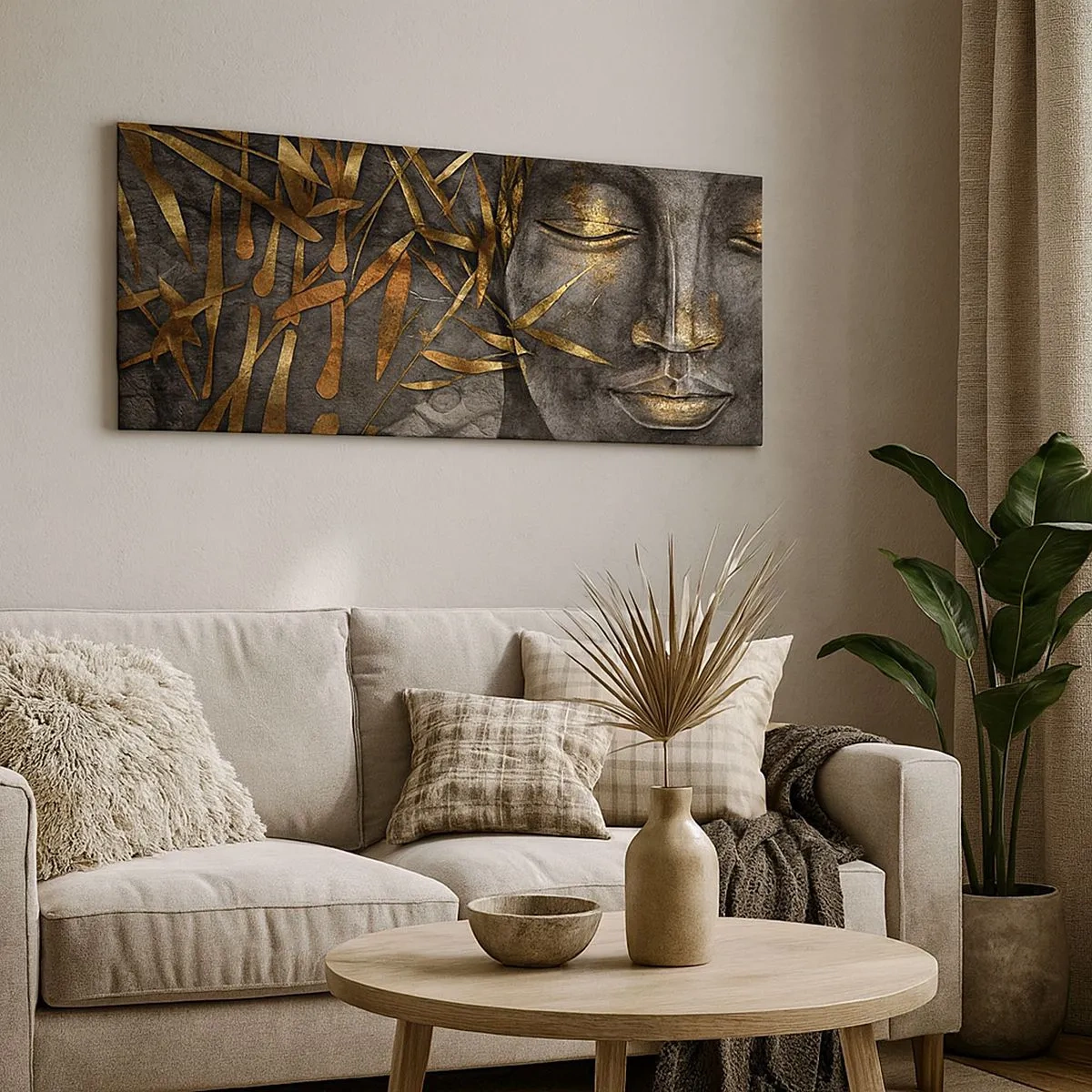 Impression sur toile - Image sur toile - Ressentir le calme - 100x40 cm