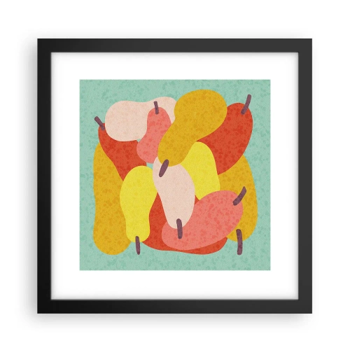 Affiche dans un cadre noir - Poster - Essayez le soleil d'été - 30x30 cm