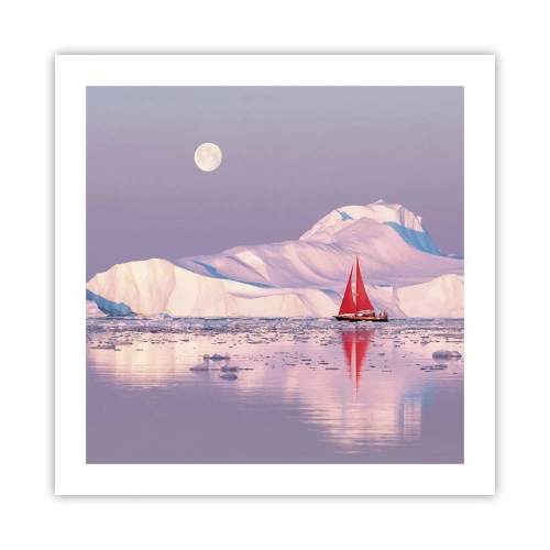 Affiche - Poster - La chaleur de la voile, le froid de la glace - 50x50 cm