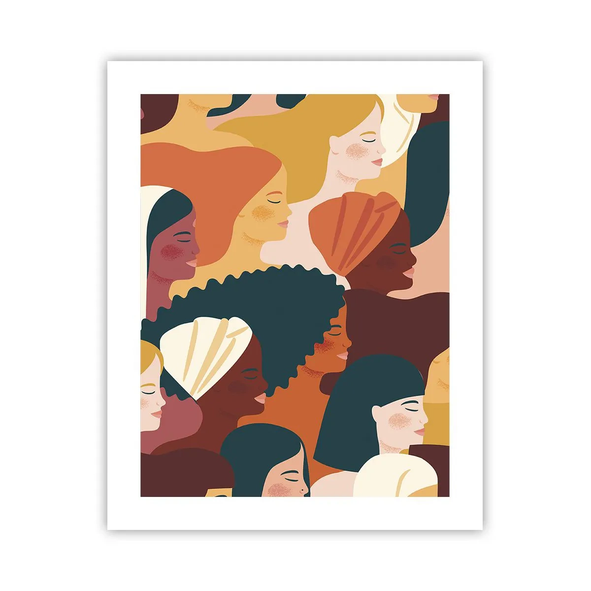 Affiche - Poster - Uniquement la féminité - 40x50 cm