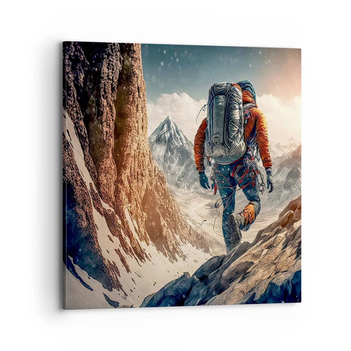 Impression sur toile - Image sur toile - Guerrier solitaire - 70x70 cm