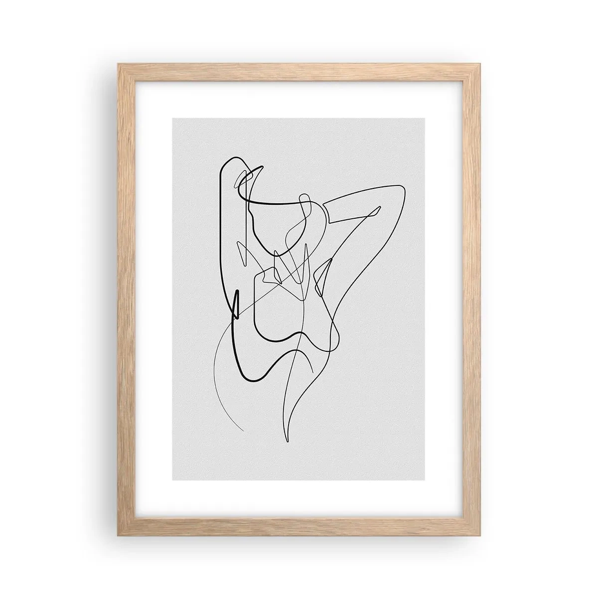 Affiche dans un chêne clair - Poster - Vraiment, tu es comme ça... - 30x40 cm