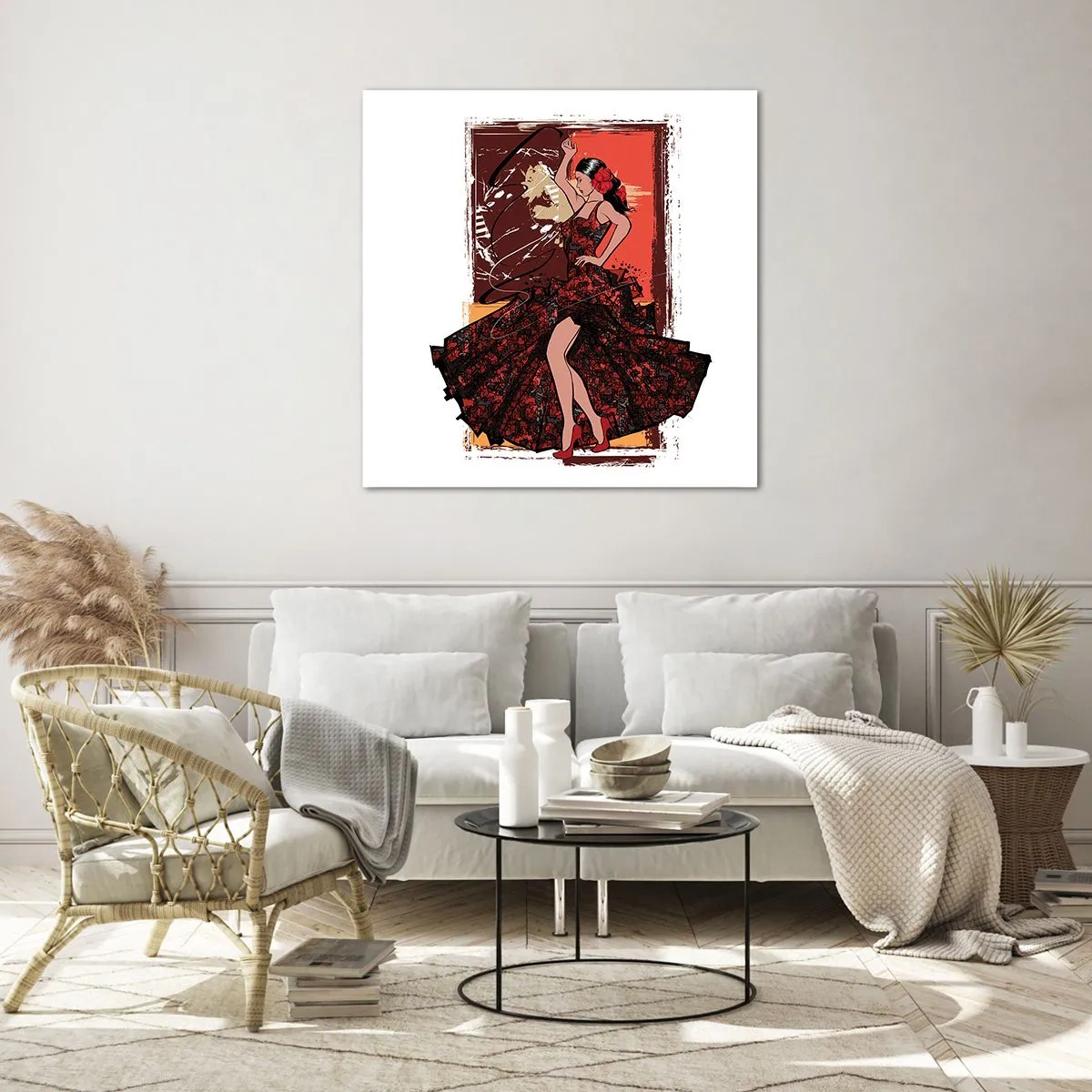 Impression sur verre - Image sur verre - Au rythme du cœur - 50x50 cm