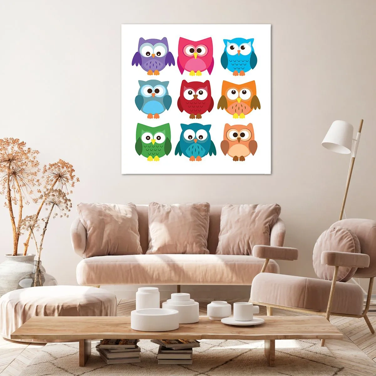 Impression sur toile - Image sur toile - C'est amusant d'être différent - 50x50 cm