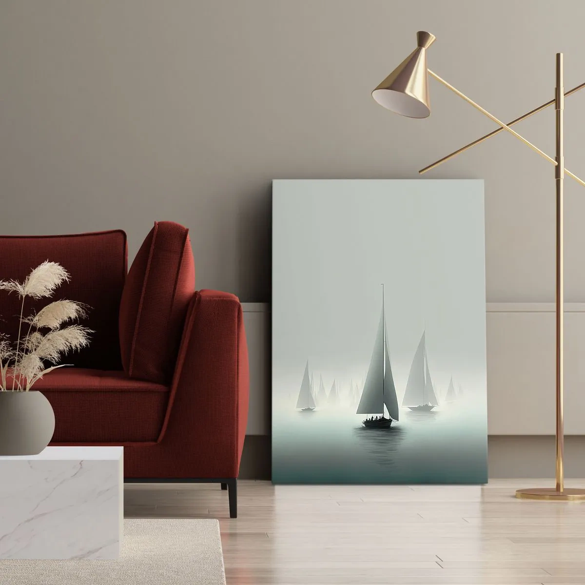 Impression sur toile - Image sur toile - Fait de brouillard - 80x120 cm