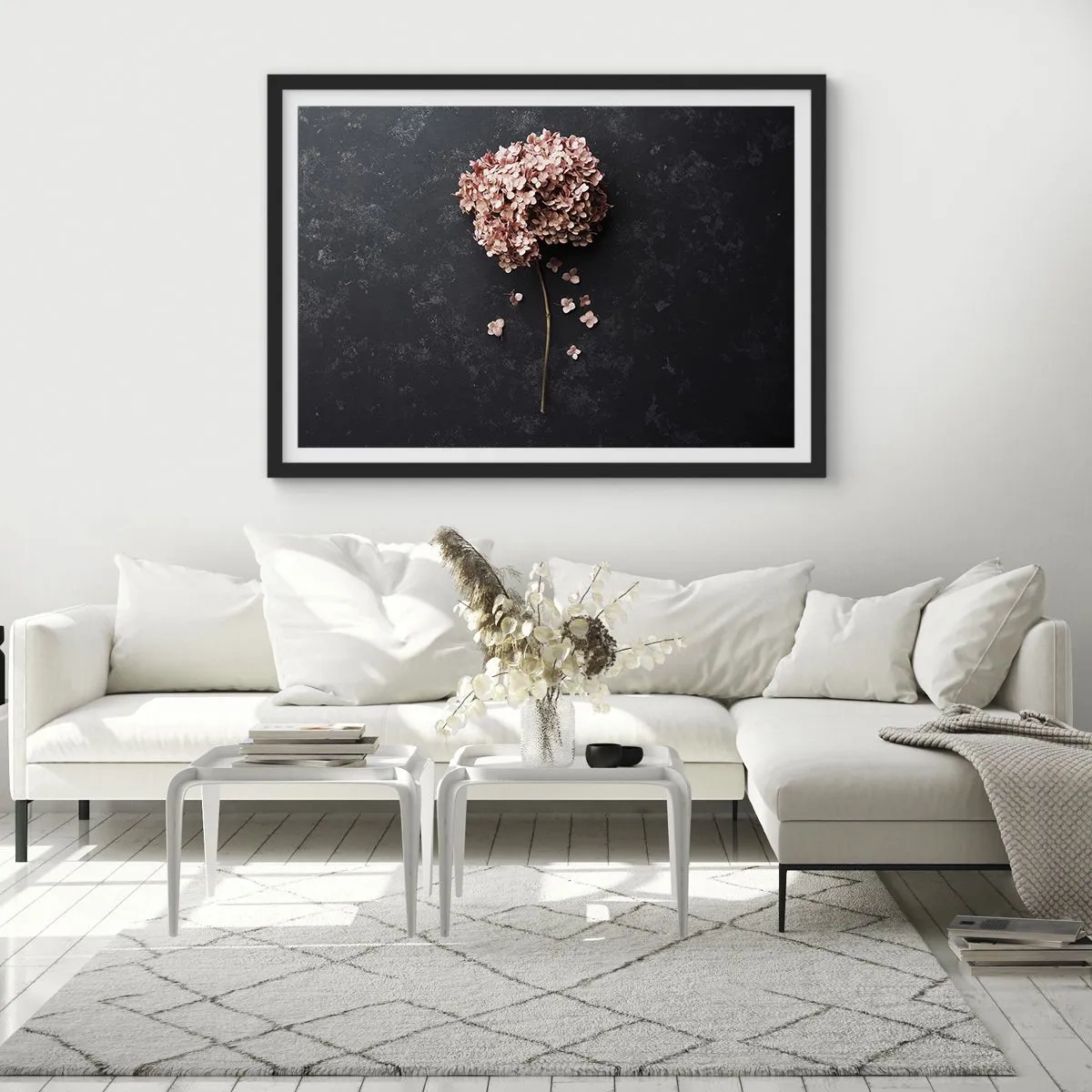 Affiche dans un cadre noir - Poster - Un signe vraiment romantique - 40x30 cm