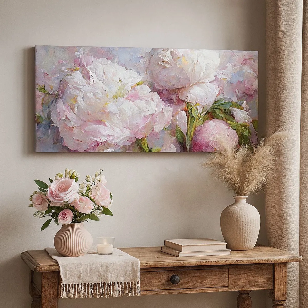 Impression sur toile - Image sur toile - Un bouquet plein de vie - 100x40 cm
