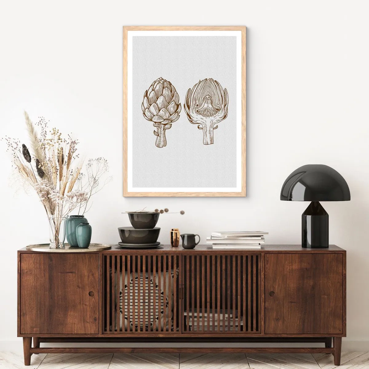 Affiche dans un chêne clair - Poster - Leçon d’anatomie - 30x40 cm