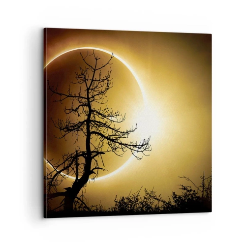 Impression sur toile - Image sur toile - Éclipse totale - 60x60 cm