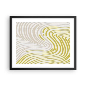 Affiche dans un cadre noir - Poster - Une composition au léger virage - 50x40 cm