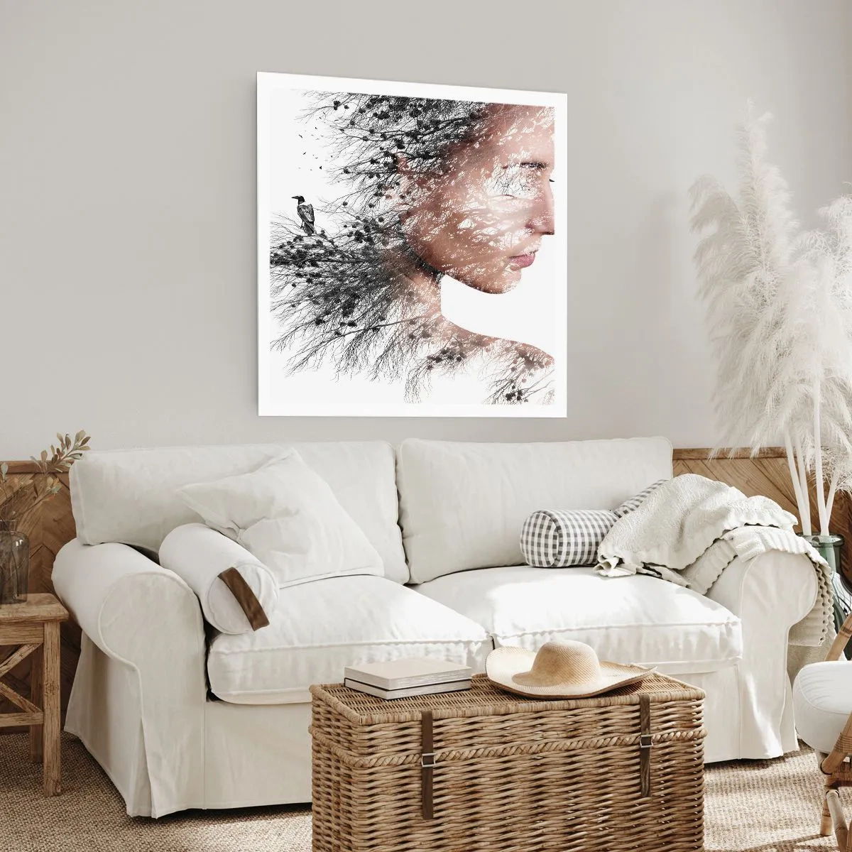 Affiche - Poster - L'âme de la forêt - 60x60 cm