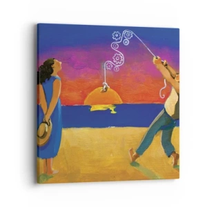 Impression sur toile - Image sur toile - Plus qu'une étoile dans le ciel - 40x40 cm