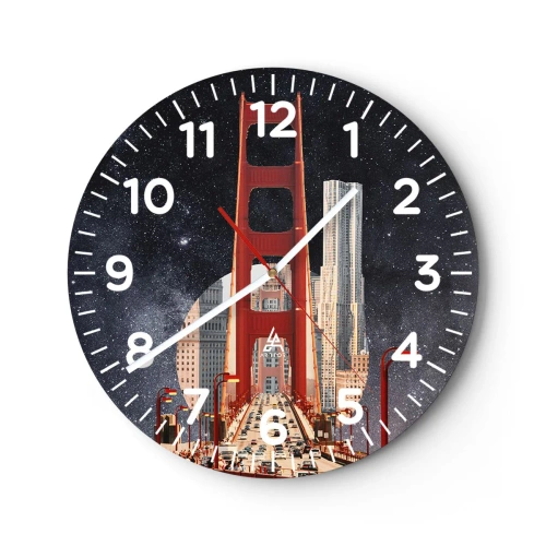 Horloge murale - Pendule murale - Toujours au centre - 30x30 cm
