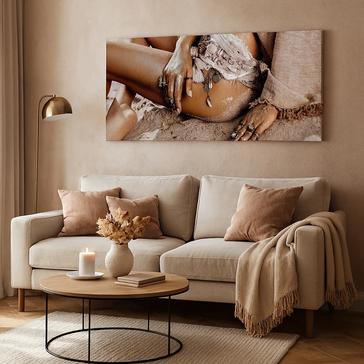 Impression sur toile - Image sur toile - Rejeté par la vague? - 30x30 cm