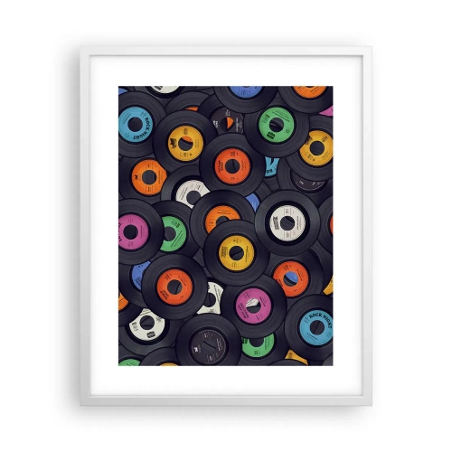 Affiche dans un cadre blanc - Poster - Couleurs des classiques - 40x50 cm