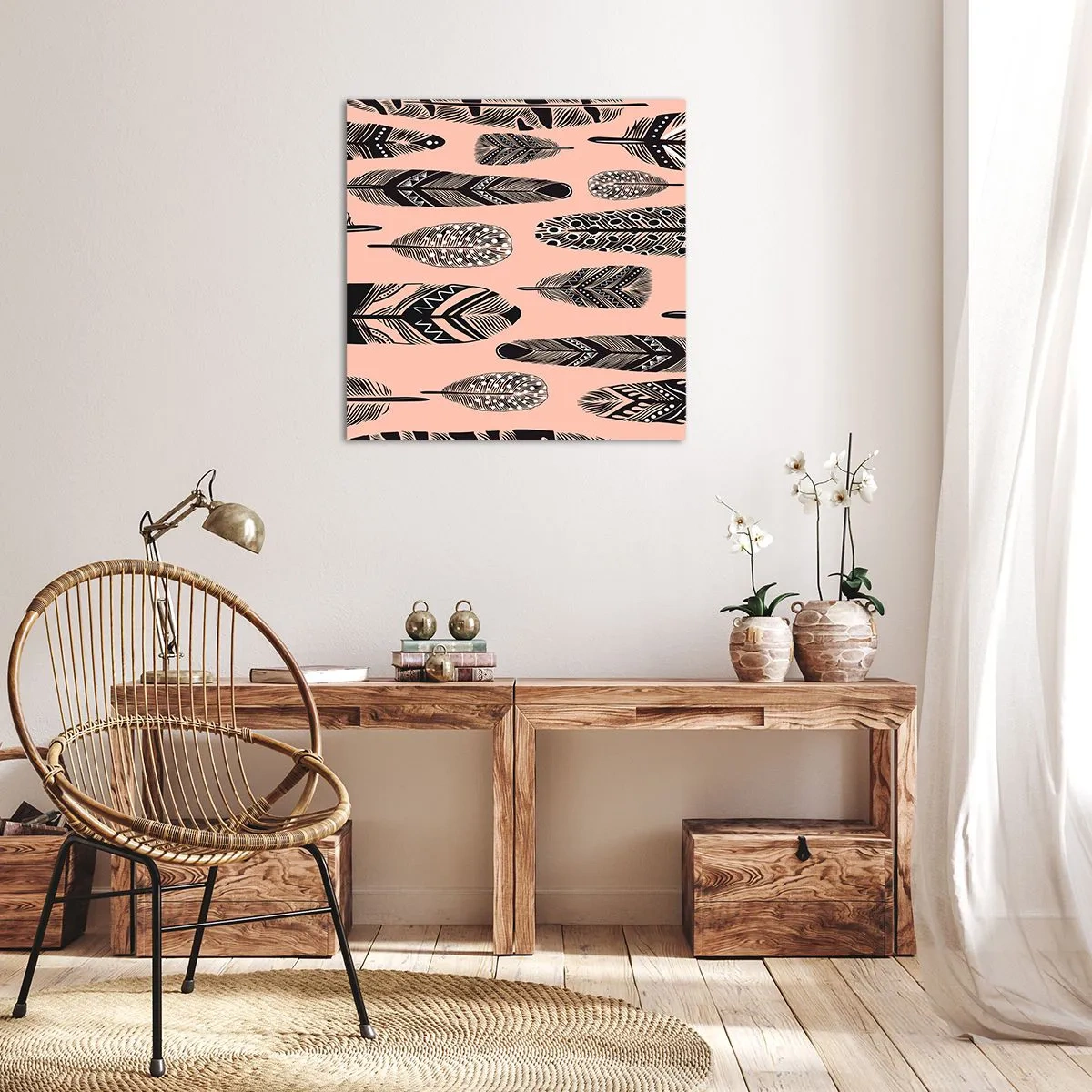 Impression sur toile - Image sur toile - Collection indienne - 60x60 cm