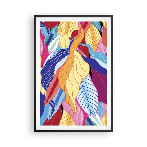 Affiche dans un cadre noir - Poster - Un désordre coloré - 61x91 cm