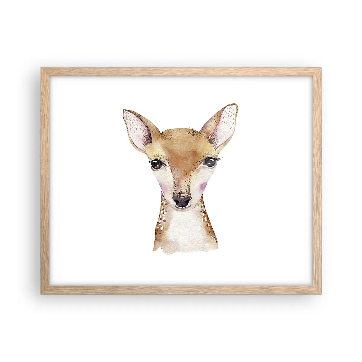 Affiche dans un chêne clair - Poster - L'innocence de la nature - 50x40 cm