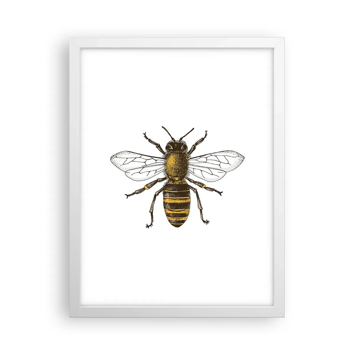 Affiche dans un cadre blanc - Poster - Belle et bonne - 30x40 cm