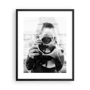 Affiche dans un cadre noir - Poster - Créateur et matériel - 40x50 cm