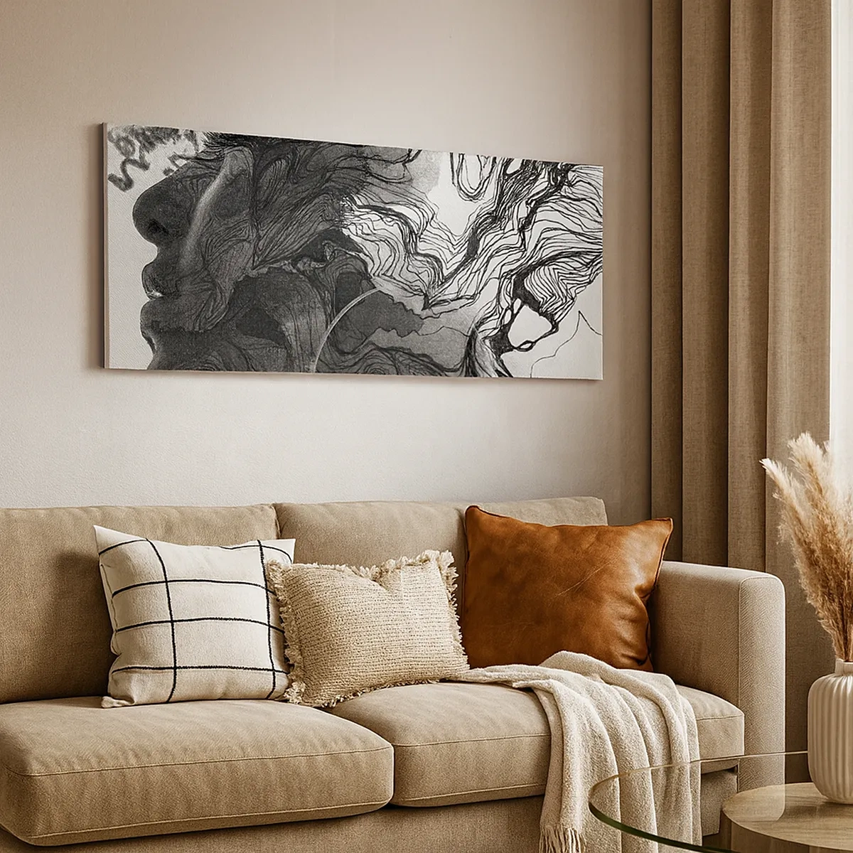 Impression sur toile - Image sur toile - Emmêlé dans les rêves - 30x30 cm