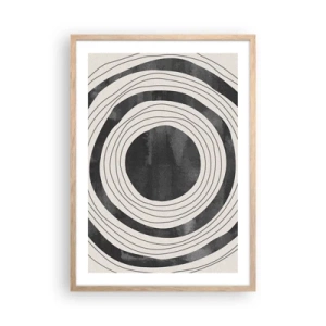 Affiche dans un chêne clair - Poster - Droit au but - 50x70 cm