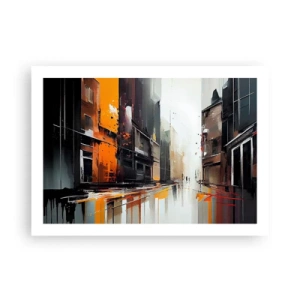 Affiche - Poster - Jour de pluie - 70x50 cm