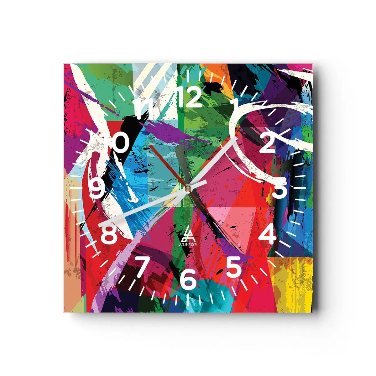 Horloge murale - Pendule murale - Rapide, vif et bondissant - 30x30 cm