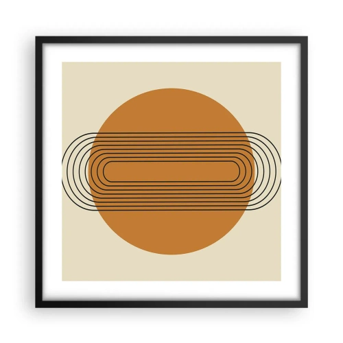 Affiche dans un cadre noir - Poster - Plan idéal - 50x50 cm