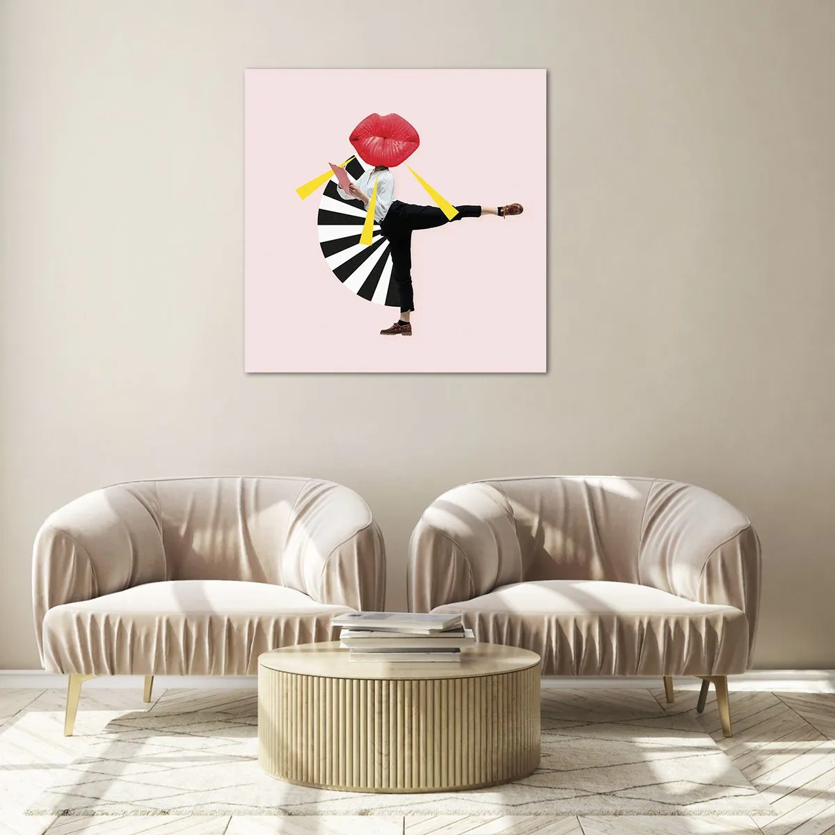 Impression sur verre - Image sur verre - Pop-art surréaliste - 30x30 cm