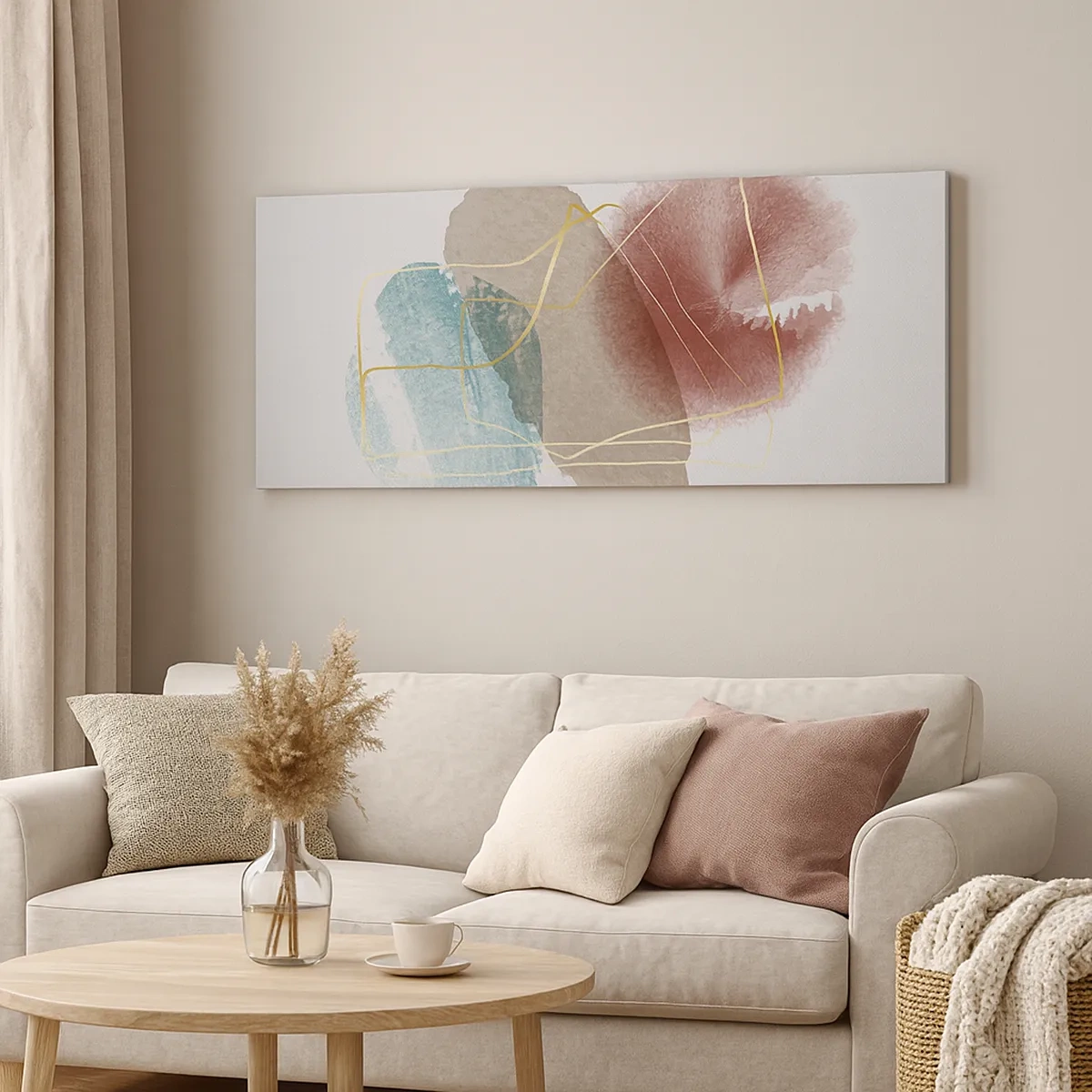 Impression sur toile - Image sur toile - Coraux de l'espace - 30x30 cm