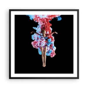 Affiche dans un cadre noir - Poster - En pleine floraison - 60x60 cm