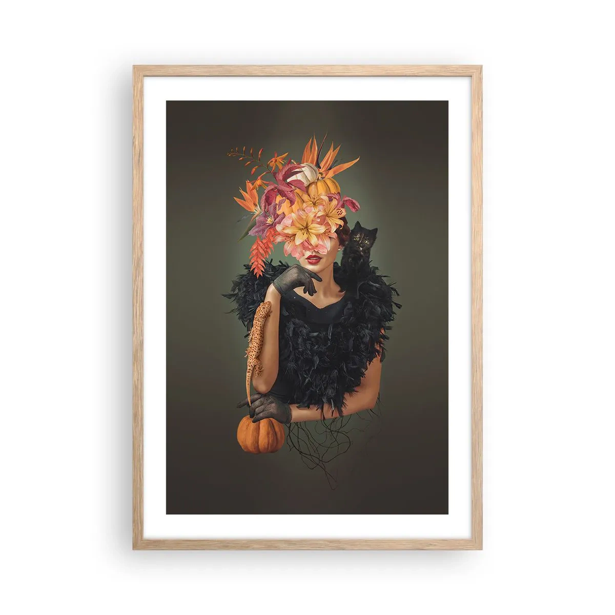 Affiche dans un chêne clair - Poster - Sort de sorcière - 50x70 cm