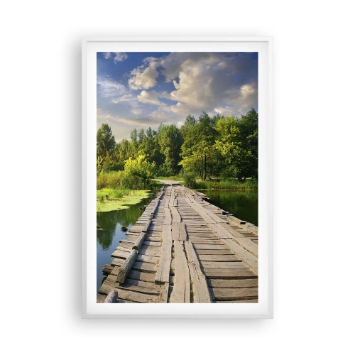 Affiche dans un cadre blanc - Poster - L'été, l'été partout - 61x91 cm