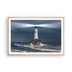 Affiche dans un chêne clair - Poster - I… i… ici ! - 91x61 cm