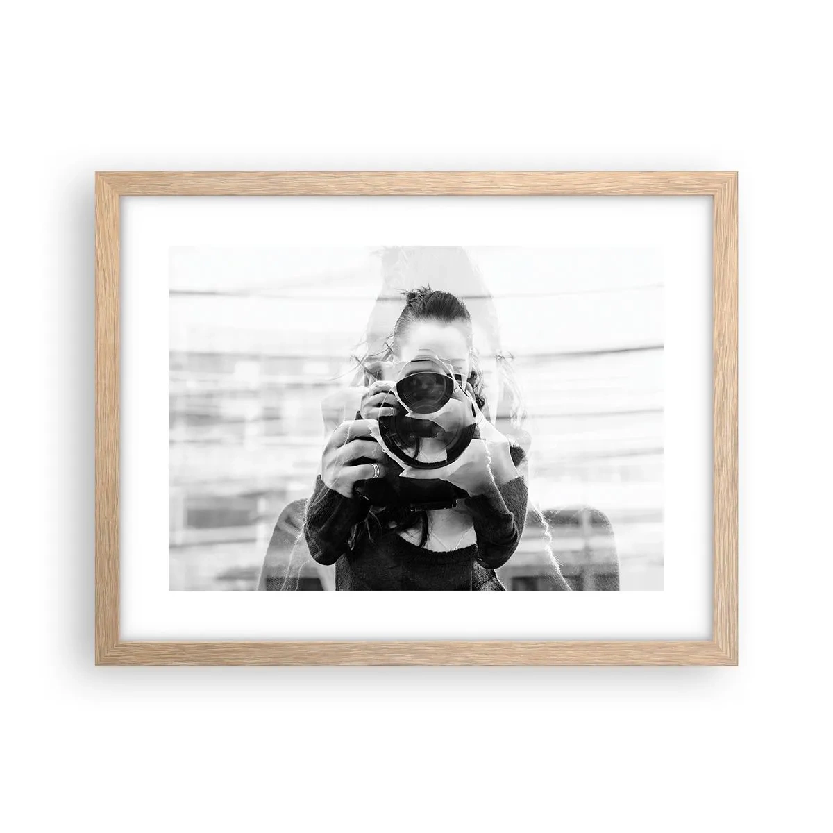 Affiche dans un chêne clair - Poster - Créateur et matériel - 40x30 cm