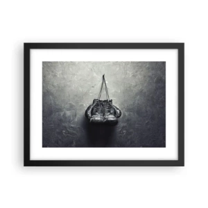 Affiche dans un cadre noir - Poster - Un temps pour se battre et un temps pour la paix - 40x30 cm