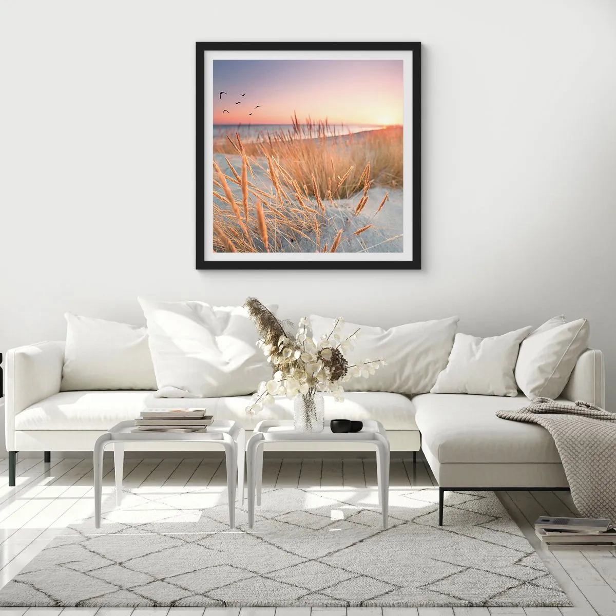 Affiche dans un cadre noir - Poster - Berceuse baltique - 30x30 cm